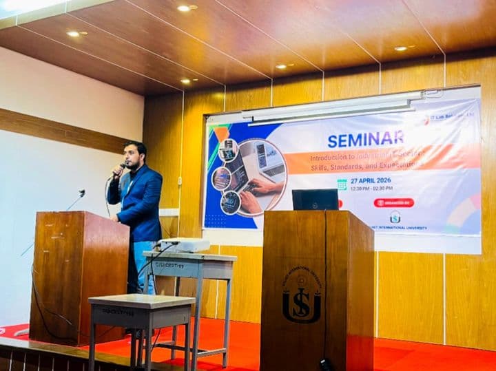 Empowering Future IT Professionals: Seminar by IT Lab Solutions Ltd. at Sylhet International University