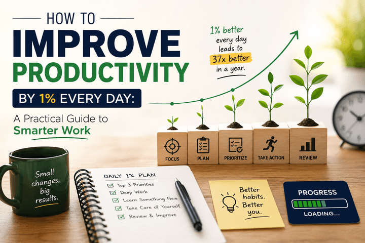 How to Improve Productivity by 1% Every Day: A Practical Guide to Smarter Work